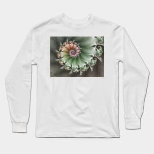 Shabby Chic Fractal Pattern Long Sleeve T-Shirt